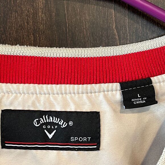 Callaway Golf Red Pull Over Jacket Large - Picture 5 of 5